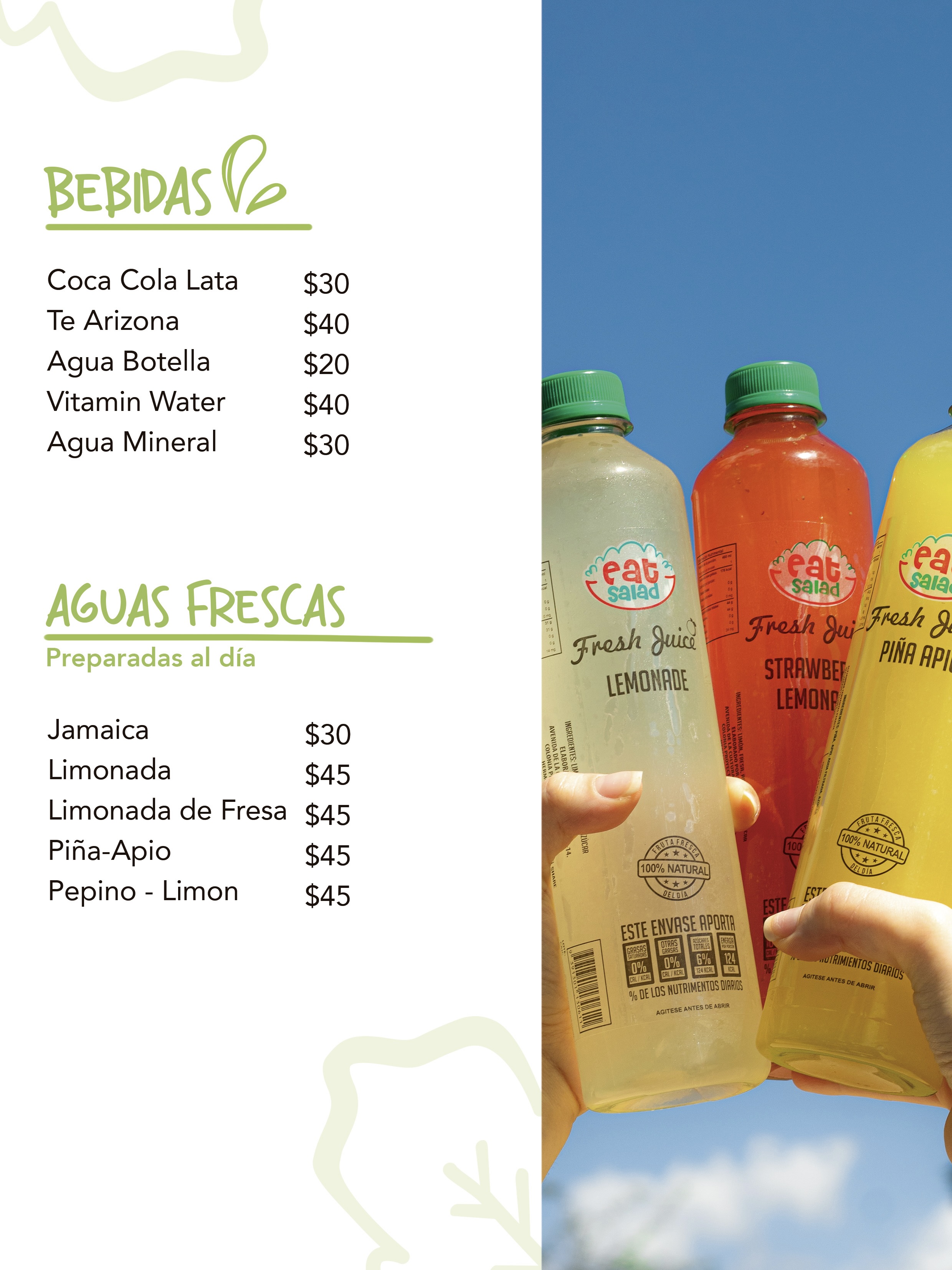 EAT SALAD - MENU - QR